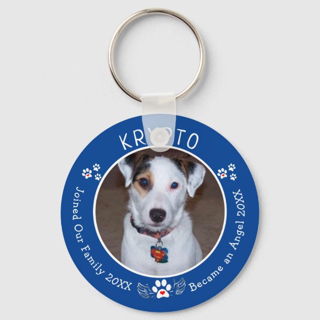 Chaveiro Adicionar Memorial Personalizado de Cachorros (Frente)