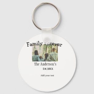 Chaveiro Adicionar nome de família foto ano rusticidade fer