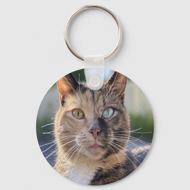 Chaveiro Adicionar Personalização de Foto de Cat (Frente)