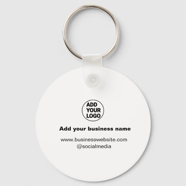 Chaveiro adicionar simples logo mínimo/design personalizado (Frente)