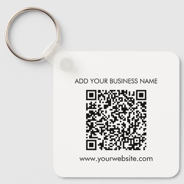 Chaveiro Adicione o Código QR do Endereço do Seu Site Empre (Frente)