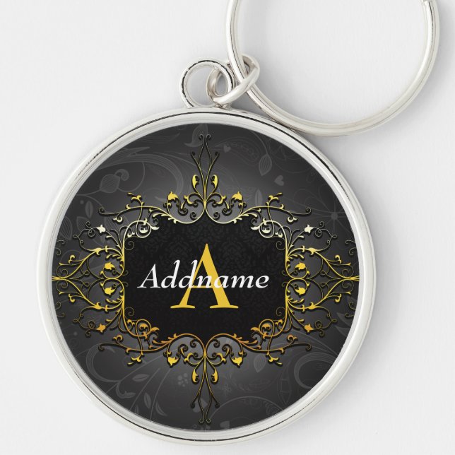 Chaveiro Adicione seu nome e inicial (Frente)