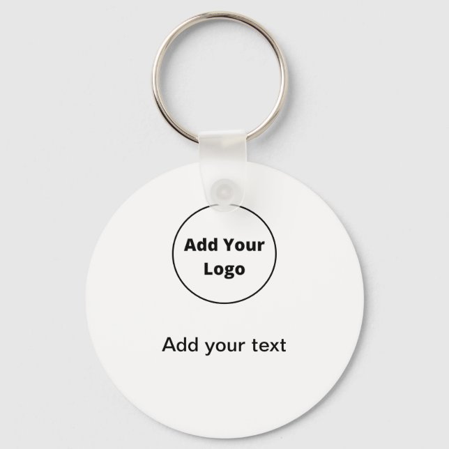 Chaveiro adicione seu texto simples e mínimo personalizado  (Frente)