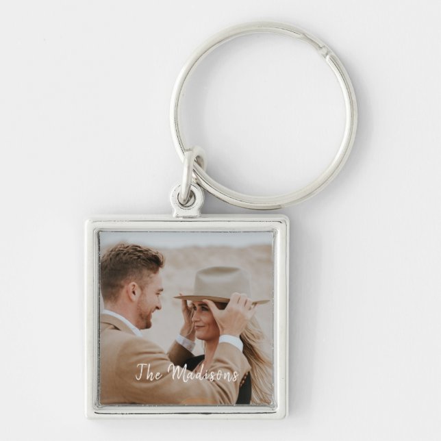Chaveiro Adicione sua própria foto personalizada (Frente)