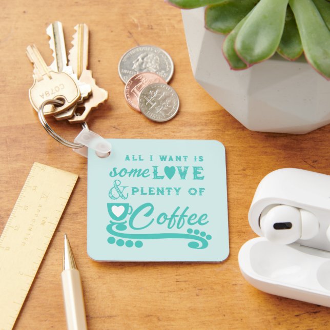 Chaveiro Aditamento de amores e café (Mesa)