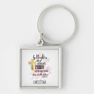 Chaveiro Adolescente Deusa Presente Proverbo Personalizado