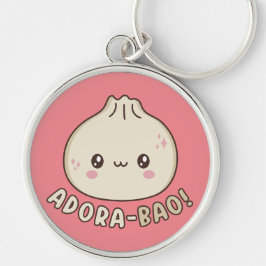Chaveiro Adora-Bao Cute Kawaii Bao Dumpling Pun Lover