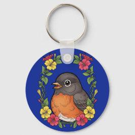 Chaveiro Adorable Connecticut Bird With Mirabilis