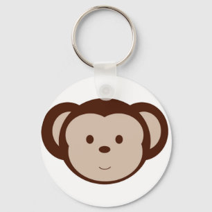 Chaveiro adorável do macaco