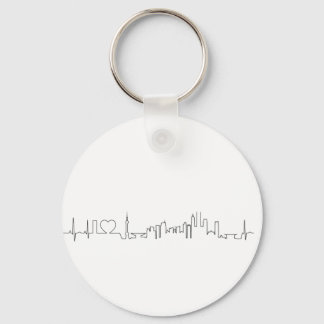 Chaveiro Adoro a lembrança de Xangai (estilo ecg)