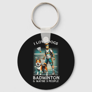 Chaveiro Adoro Badminton De Cachorro, Garoto Bonito Com Cac