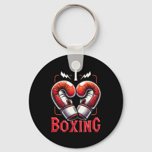 Chaveiro Adoro Boxing Vermelho Luvas Coração Bo