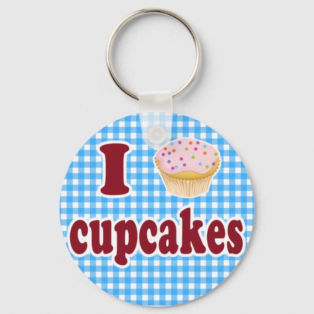 Chaveiro Adoro Cupcakes (Frente)