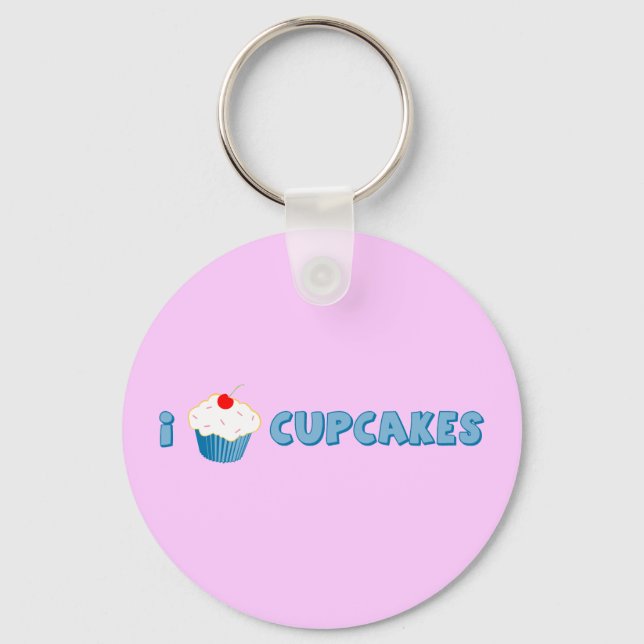 Chaveiro Adoro Cupcakes (Frente)