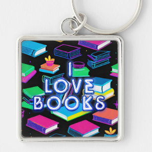 Chaveiro Adoro Livros Coloridos