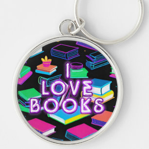 Chaveiro Adoro Livros Coloridos 2
