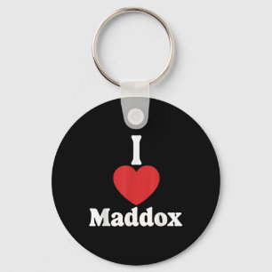 Chaveiro Adoro Maddox Heart Groovy Personalizado Nome Maddo