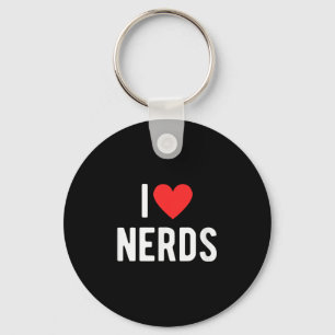 Chaveiro Adoro Nerd Engraçados Nerd Gráfico do Coração
