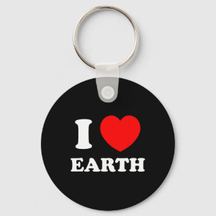 Chaveiro Adoro o Dia Mundial da Terra do Coração