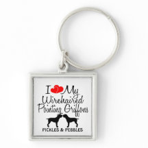 Adoro Os Meus Dois Cabeças Apontando Griffons