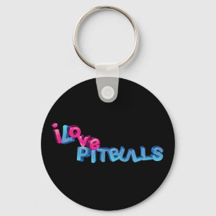 Chaveiro Adoro Pitbulls em 3D