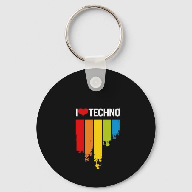 Chaveiro Adoro Techno (Frente)