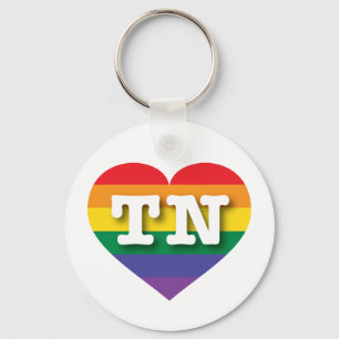 Chaveiro Adoro Tennessee Rainbow Heart