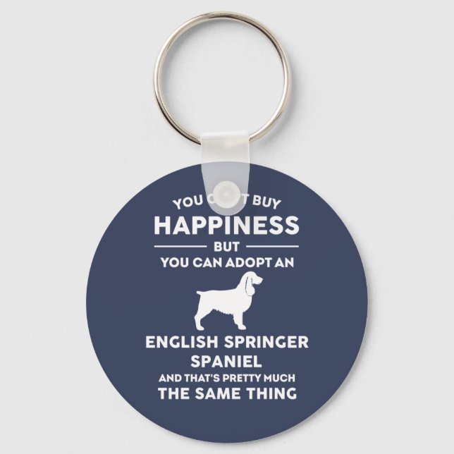 Chaveiro Adote uma Felicidade Inglesa em Espanhol Springer (Frente)