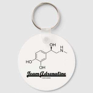 Chaveiro Adrenalina da equipe (humor químico da molécula)