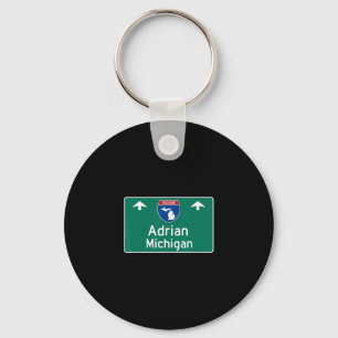 Chaveiro Adrian Michigan Mi Rodovia Interestadual Souvenir 