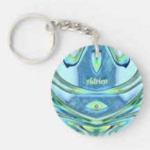 ADRIEN ~ Verde Amarelo Azul - Acrílico ~