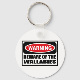 Chaveiro Advertir BEWARE da corrente chave dos WALLABIES