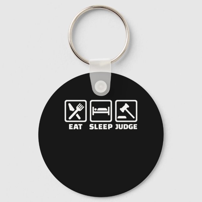 Chaveiro Advogado Eat Sleep Juiz (Frente)