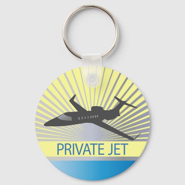 Chaveiro Aeronaves Jet Privadas (Frente)