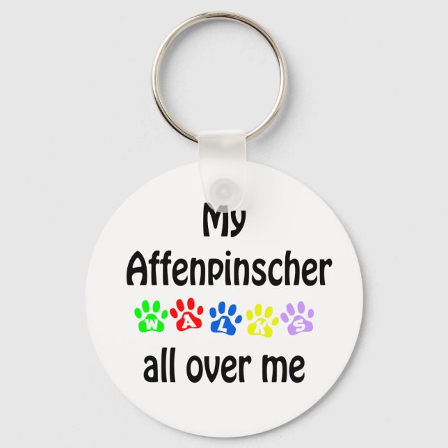 Chaveiro Affenpinscher Walks Design (Frente)