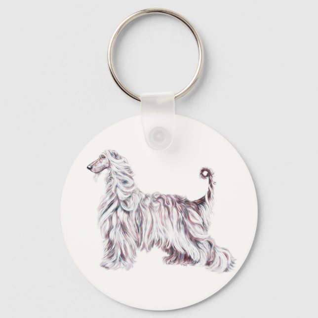 Chaveiro Afghan Hound Elegance (Frente)