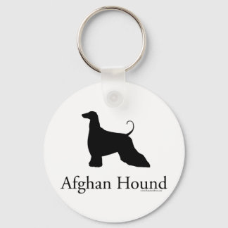Chaveiro Afghan Hound Silhouette