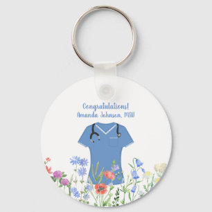 Chaveiro Afilador Enfermeira Azul Scrubs