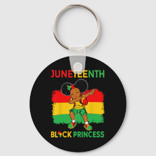 Chaveiro Afro Melanin Dabbing Girl Black Princess Junetea