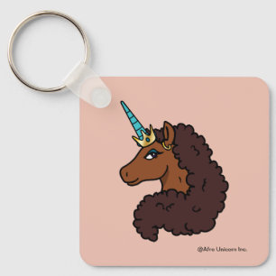 Chaveiro Afro Unicorn Único