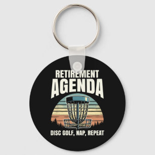 Chaveiro Agenda de Aposentadoria do Disc Golfer Aposentado 