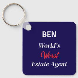 Chaveiro Agente Imobiliário Mais Ruim do Mundo Diversão Imo