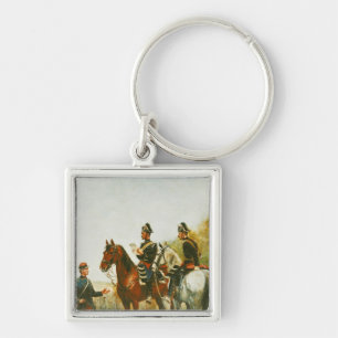 Chaveiro Agentes da polícia em uma excursão da inspeção