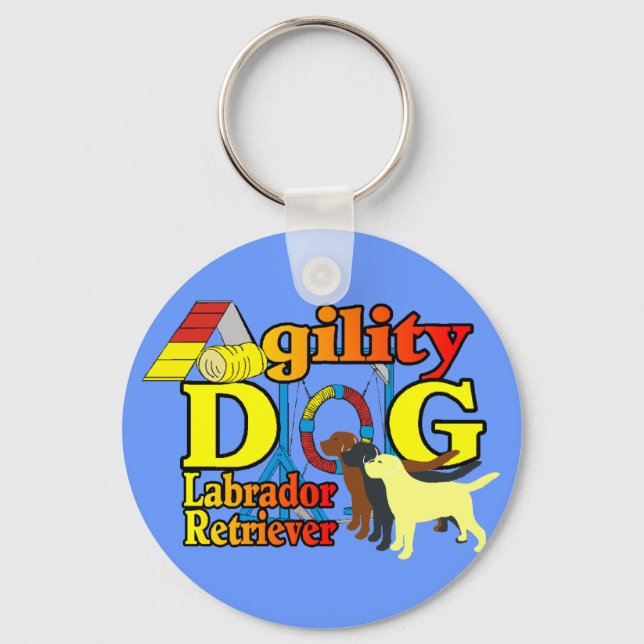 Chaveiro Agilidade do Labrador Retriever (Frente)