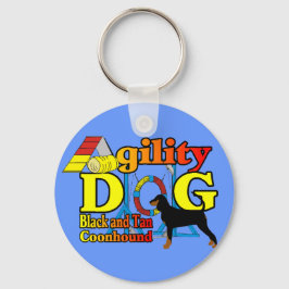 Chaveiro Agilidade Preta_e_Tan_Conhound