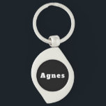 Chaveiro Agnes<br><div class="desc">Schlüsselanhänger Metall Agnes</div>