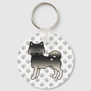 Chaveiro Agouti Alaskan Malamute - Cartoon Cão e patas