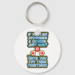 Chaveiro Água de hidratação química fina H2O