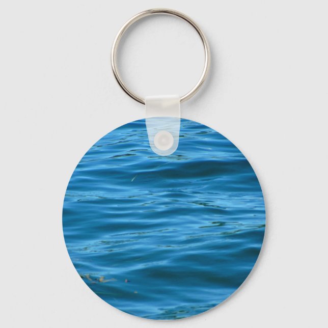 Chaveiro Água do Oceano Azul (Frente)