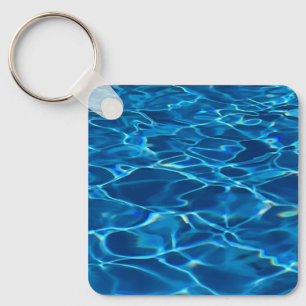 Chaveiro Água Piscina Azul Escura